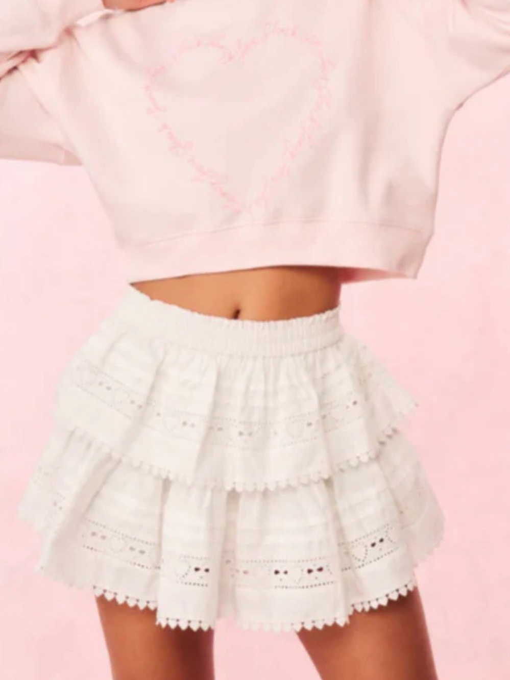 Loveshackfancy Ruffle Mini Skirt - Picture 4 of 4